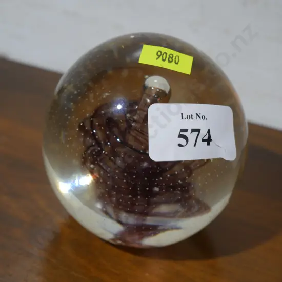 Glass paperweight