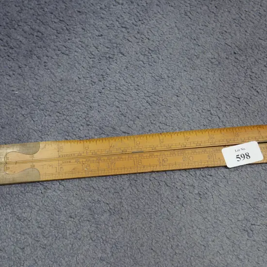 2 foot folding boxwood rule