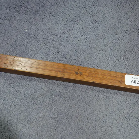 Boxwood sliding rule