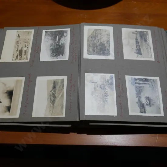 c1920 photograph album showing middle east pictures