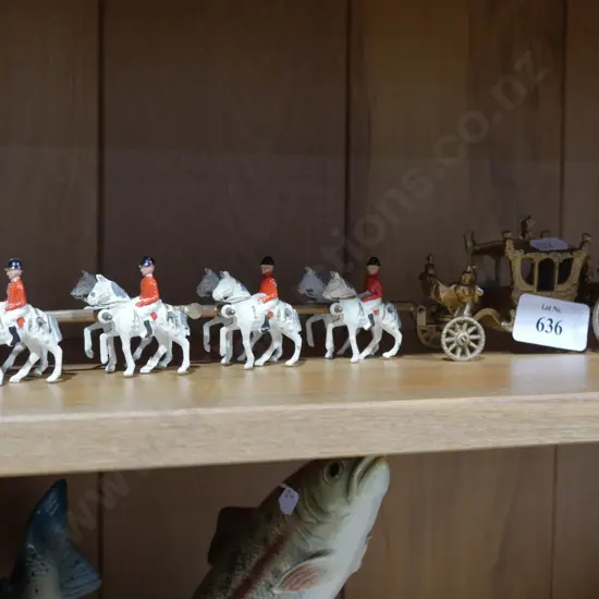 Metal coronation coach and horses