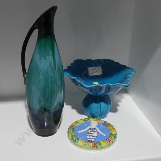 Blue Mountain vase etc