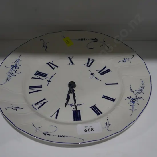 Villeroy and Boch plate clock
