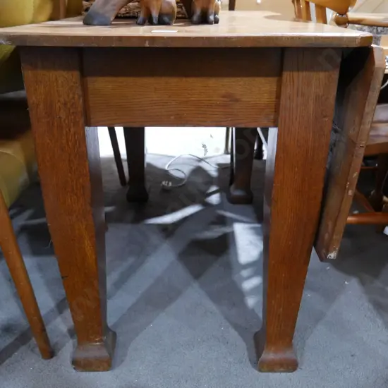 Oak dropside table