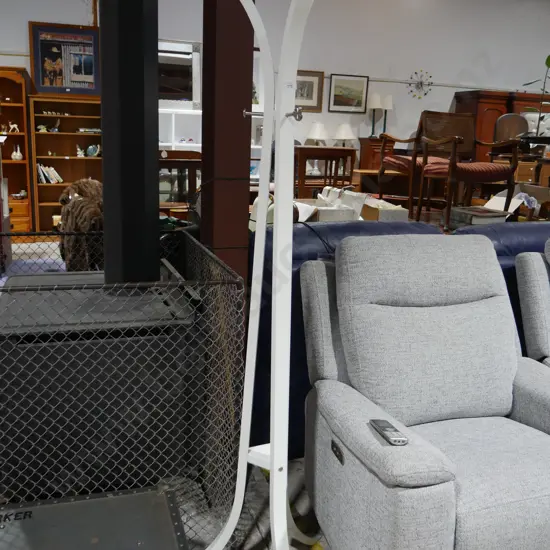 White painted coat rack