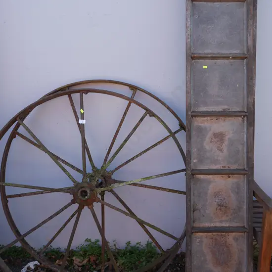 Wheels and metal trays