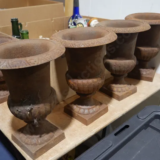 Cast iron plant pots