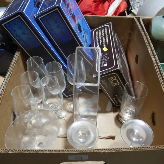 Crystal glasses etc