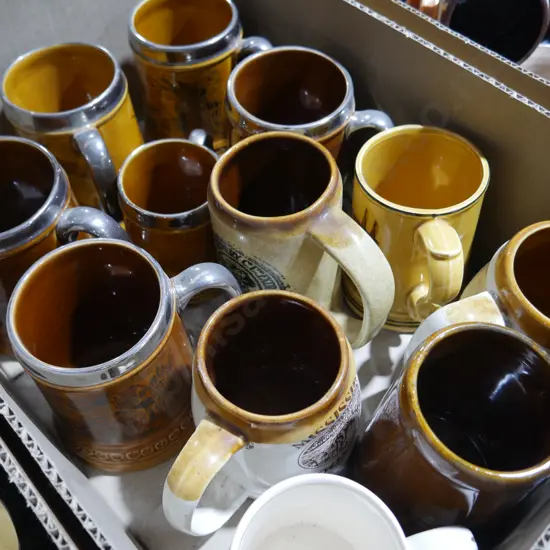 Pottery mugs