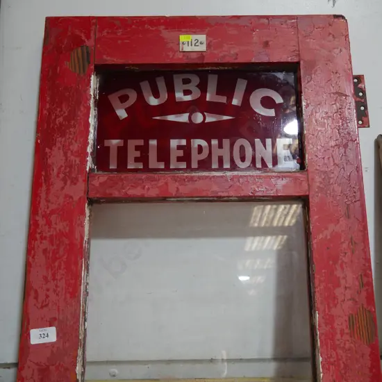 Public telephone door