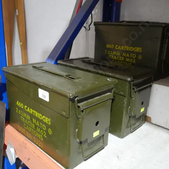 3 ammo tins