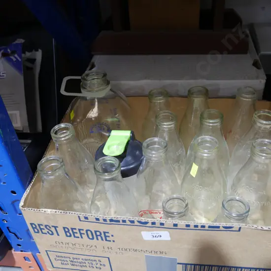 Milk bottles