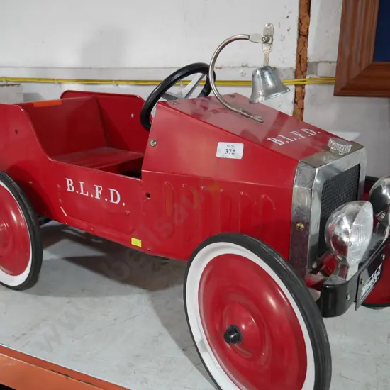 Buddy L Fire department peddle car