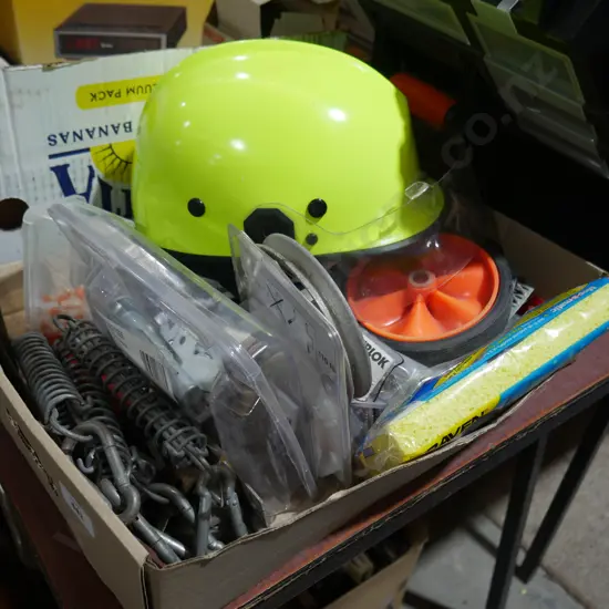 Helmet, tools