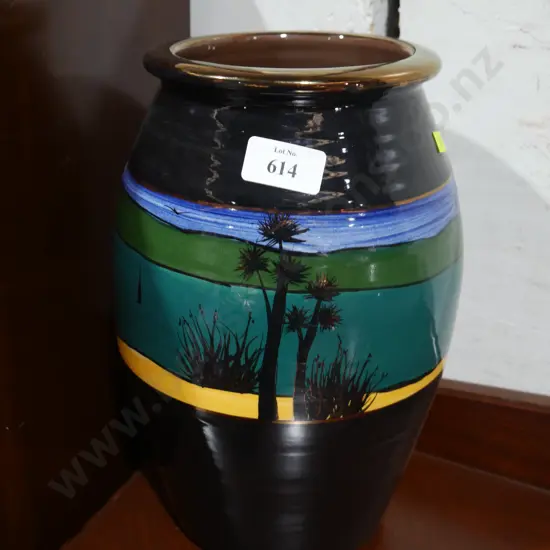 Painted terracotta vase