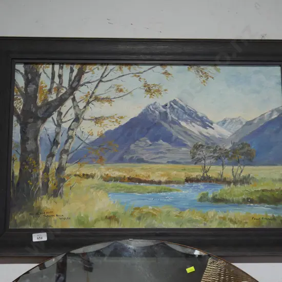 Oil painting. P Daniels