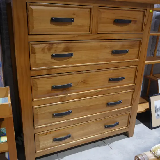 Timber chest of drawers