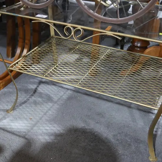 Iron coffee table