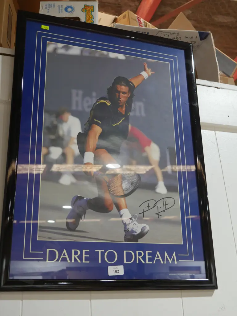 Signed Pat Rafter tennis photo Image 1++