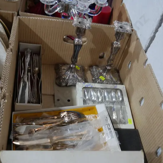 Cutlery and candle sticks