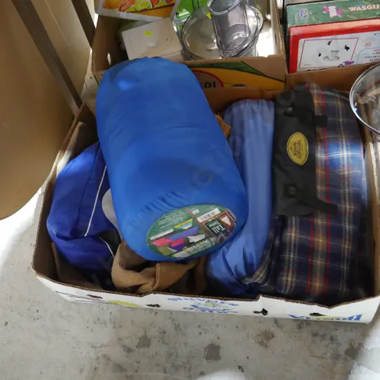 Sleeping bags etc
