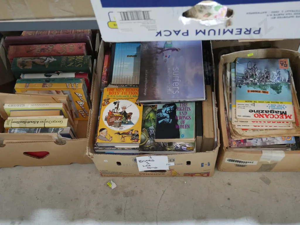 3 boxes of books Image 1++