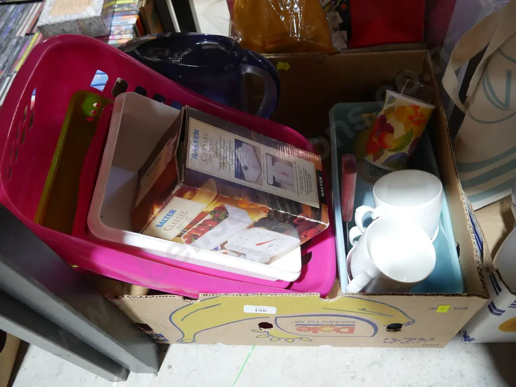 Cups, Salter kitchen scale etc Image 1++