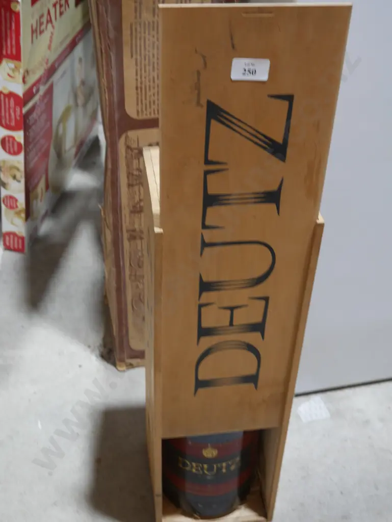 Large cased Deutz bottle - empty Image 1++