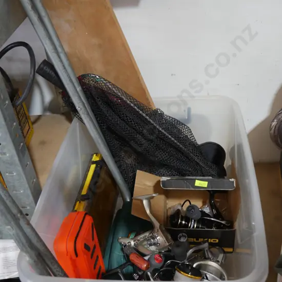 Assorted fishing gear