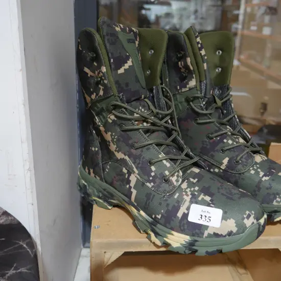 New camouflage boots