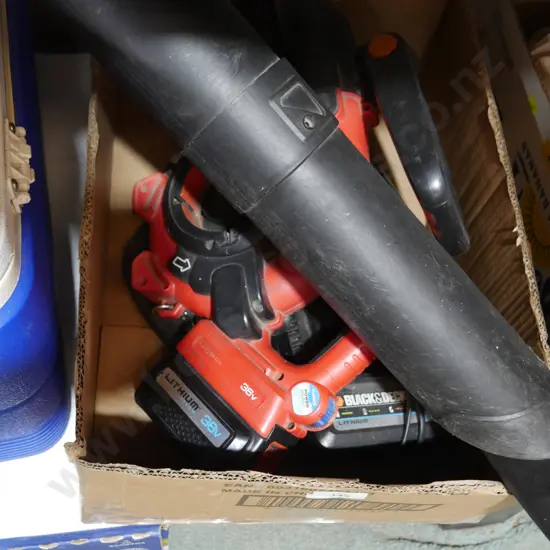 Black and Decker battery blower vac