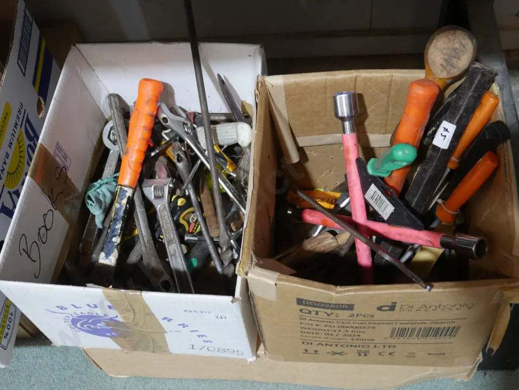 Two boxes of assorted tools Image 1++