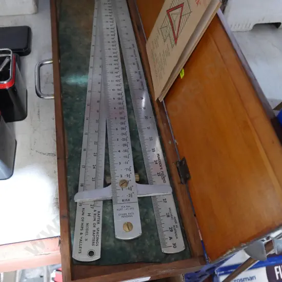 Rafter square ruler