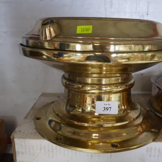 Brass rail carriage light