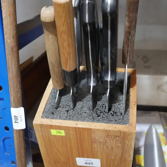 Knife block and knives