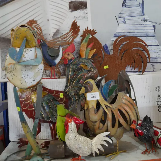 Assorted garden ornaments