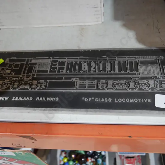 Metal New Zealand railways sign