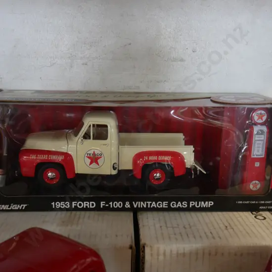 1953 Ford F100 and vintage gas pump model