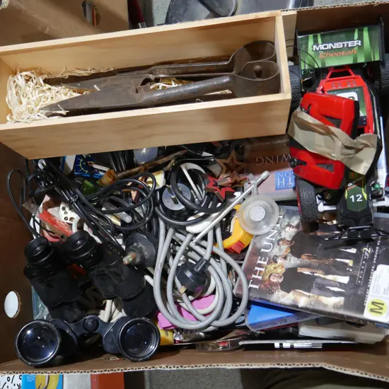 Sheep shears, binoculars etc