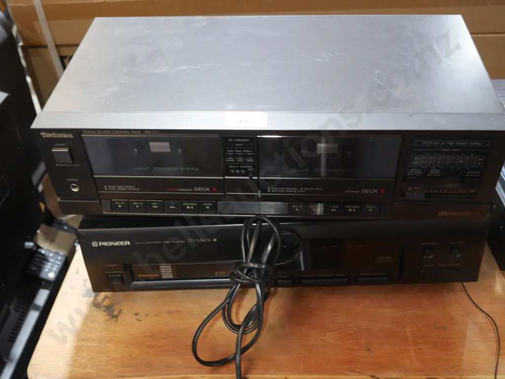 Pioneer CD player technics tape deck Image 1++