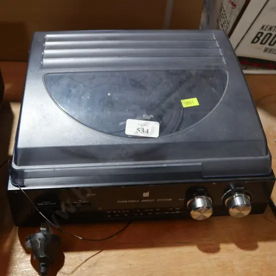 Turntable radio system