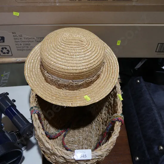 Basket and hat