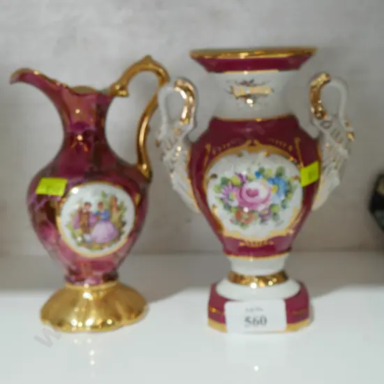 Limoges jug and vase