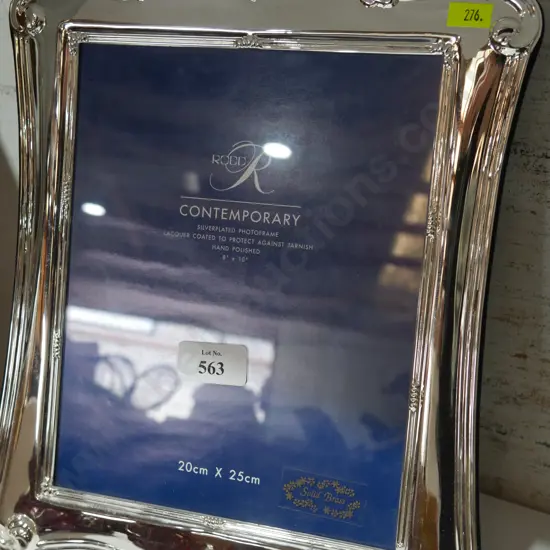 Silver plated photo frame