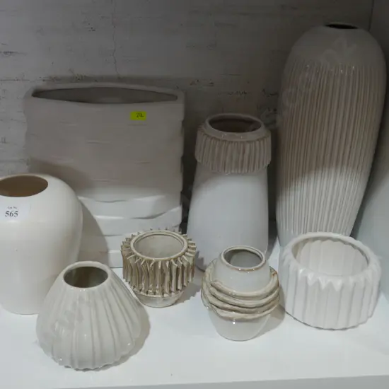 Assorted vases