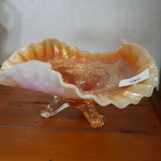 Carnival glass bowl