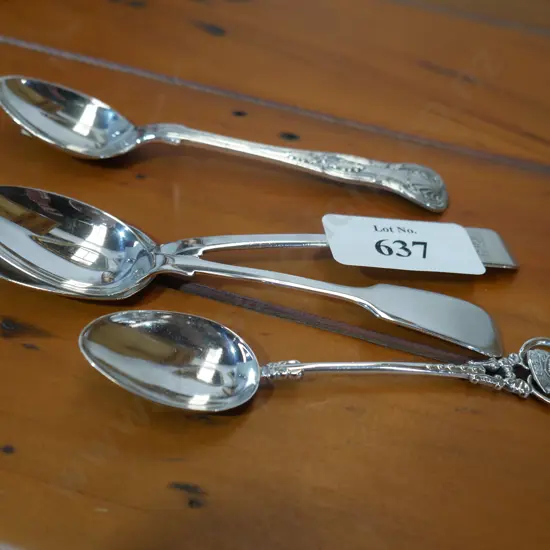 4 Sterling silver teaspoons