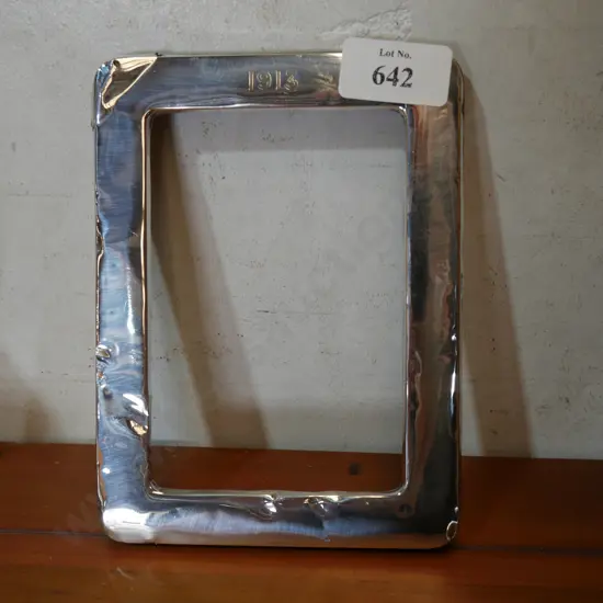 Sterling silver photo frame dated 1913