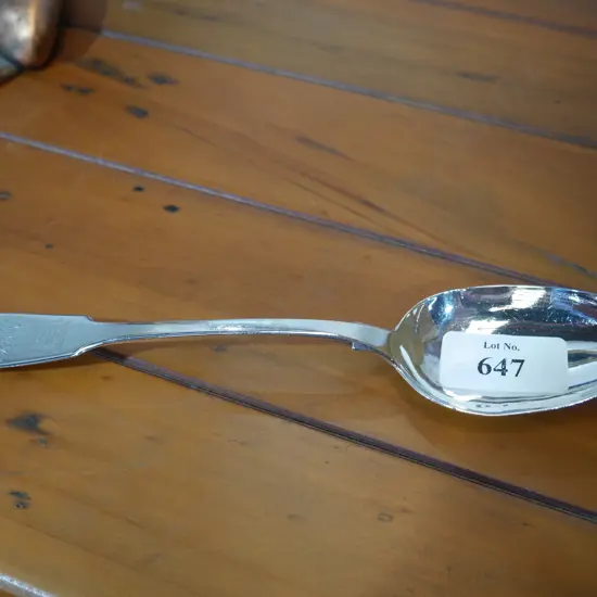 Sterling silver serving spoon