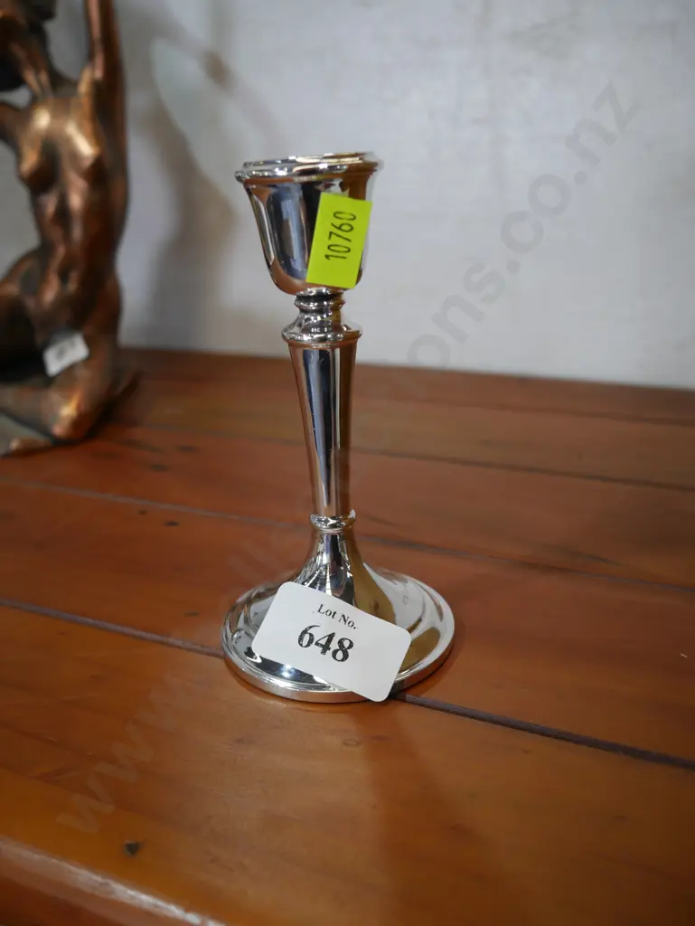 Sterling silver candle stick holder Image 1++